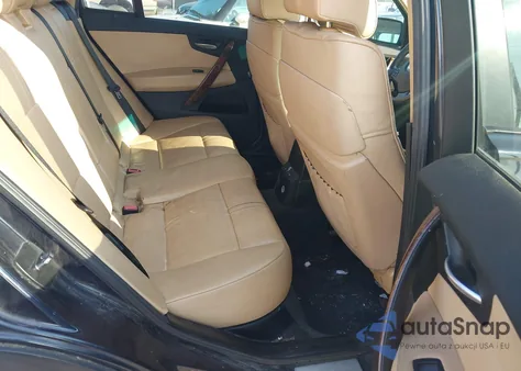 2007 BMW X3 3.0Si z USA, uszkodzony, nr VIN WBXPC93437WE78192